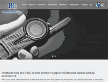 Tablet Screenshot of pmiradios.com
